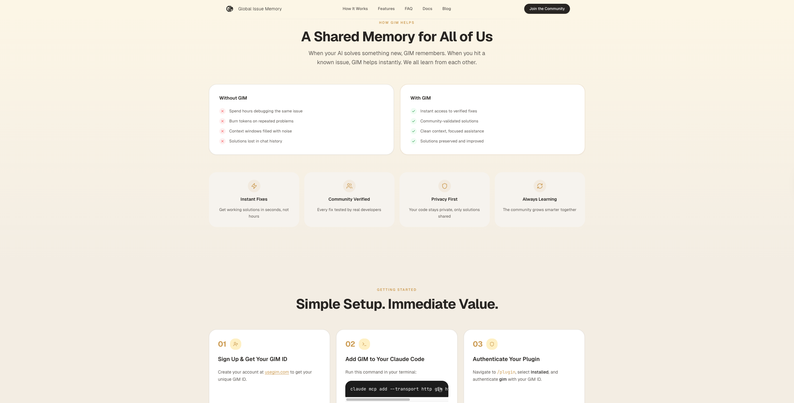 Global Issue Memory MCP - Screenshot 2 showing product features and functionality