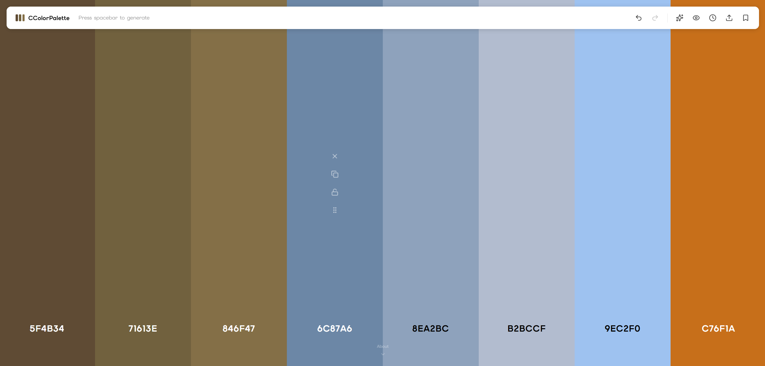 CColorPalette.com - color generator tool gallery image