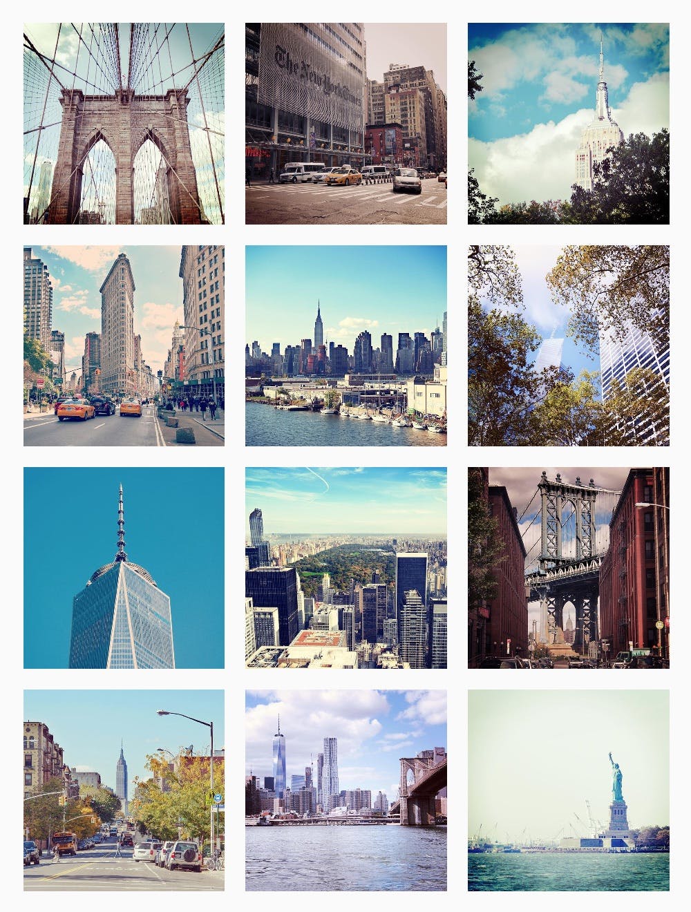 New York Calendar 2016. Instagram Style. media 2