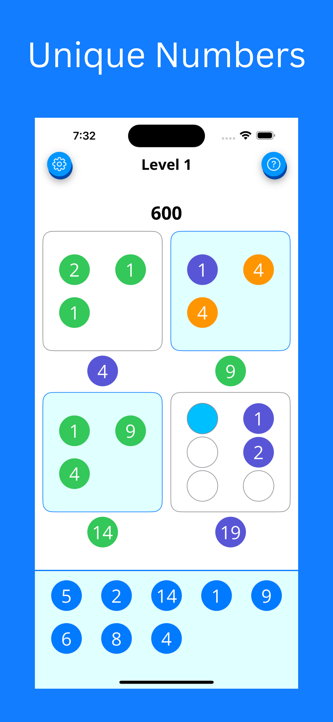 Número Quads - Juegos de rompecabezas de matemáticas media 4
