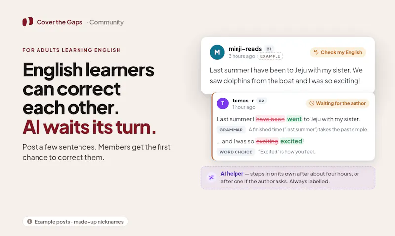Cover the Gaps Community screenshot 1