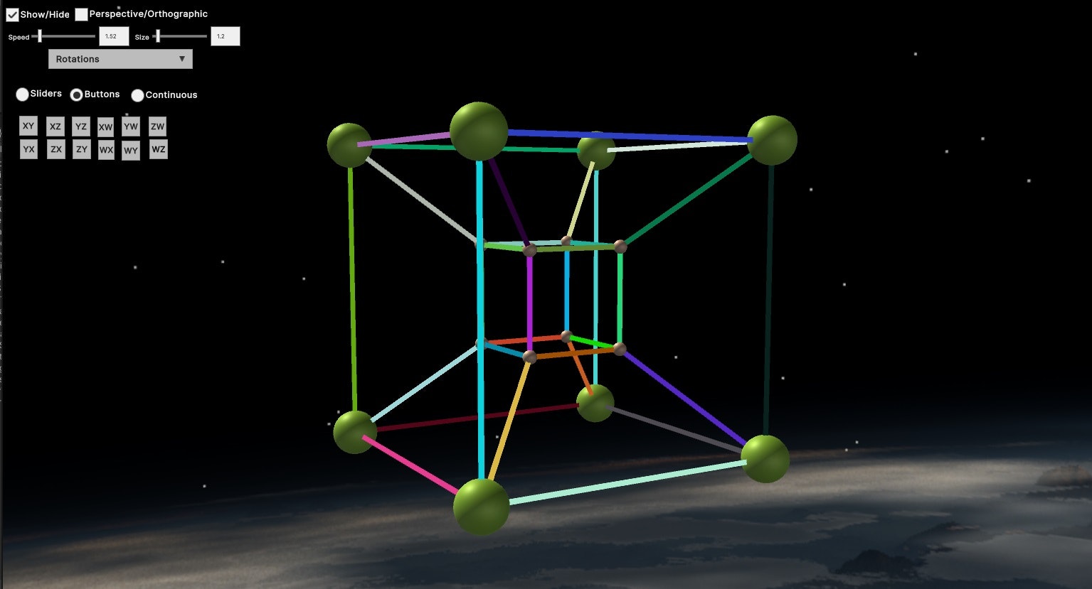 4D Visualization Simulator using Unity3D gallery image