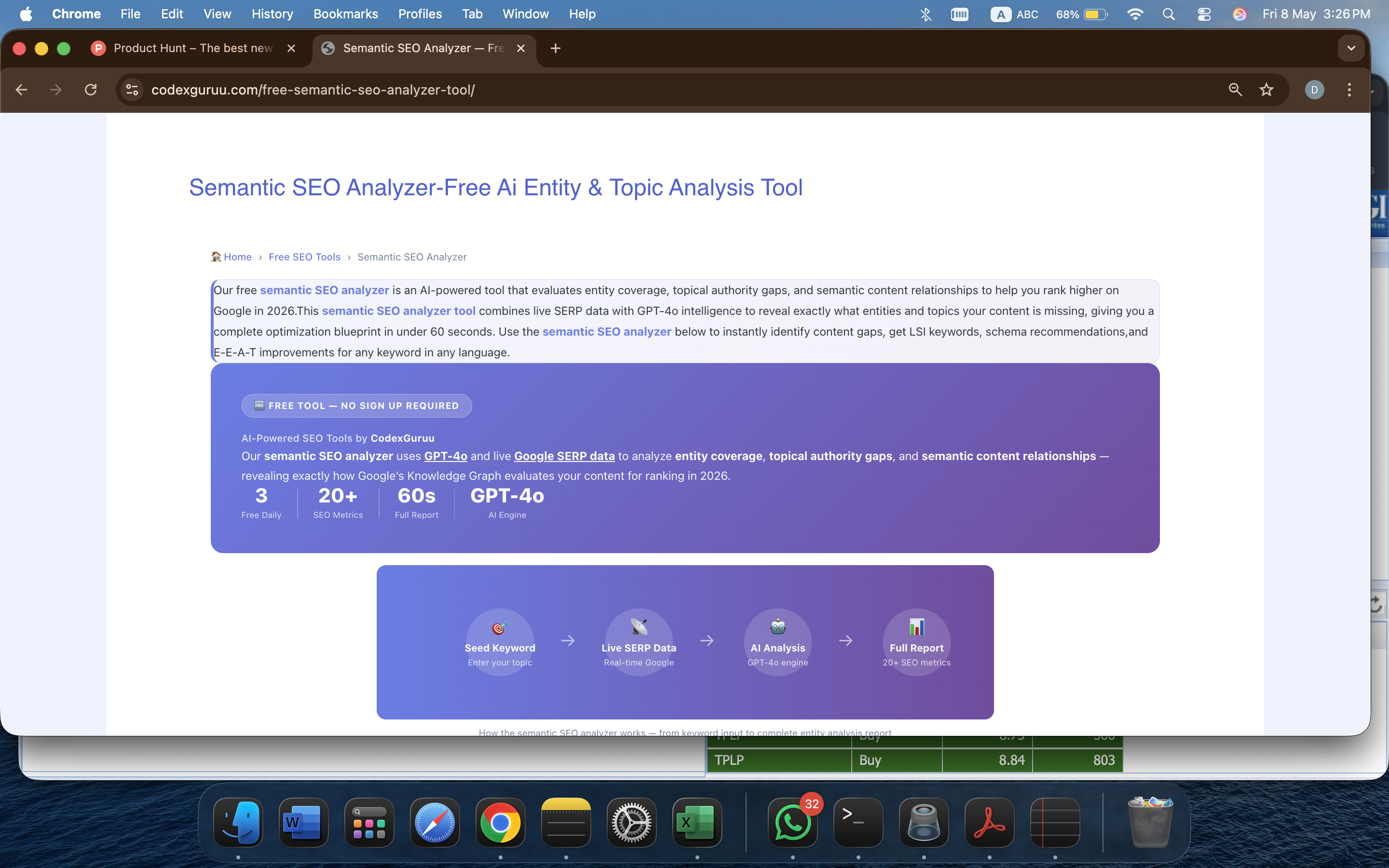 Semantic SEO Analyzer-Free 