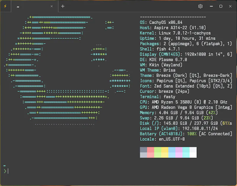 Fasty — GPU-accelerated terminal screenshot 1