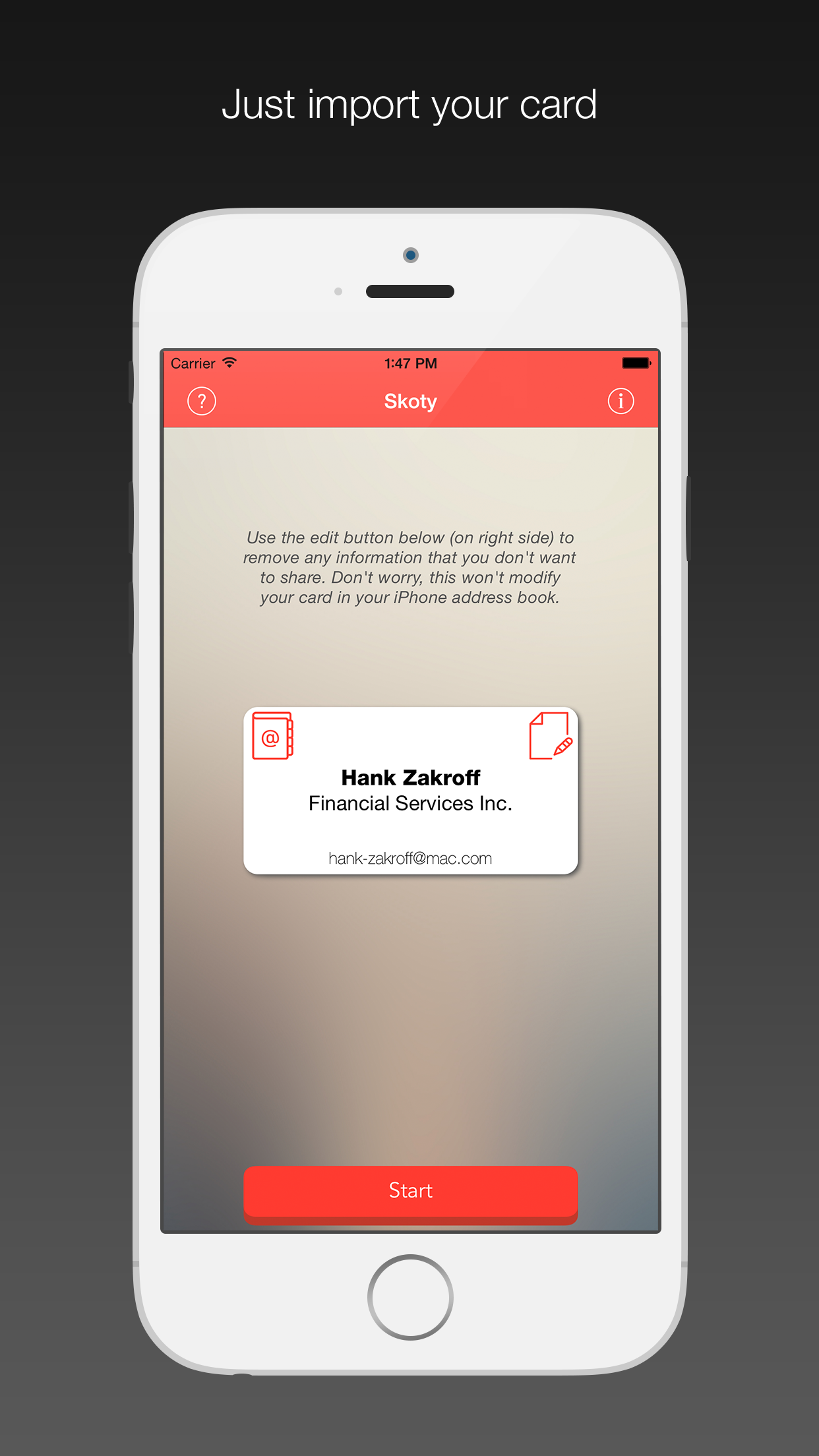 Skoty - Beam your Contact Card from your Watch or iPhone gallery image