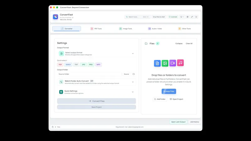 ConvertFast screenshot 1 (video preview)