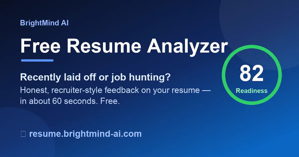 Resume Analyzer by BrightMind AI gallery image