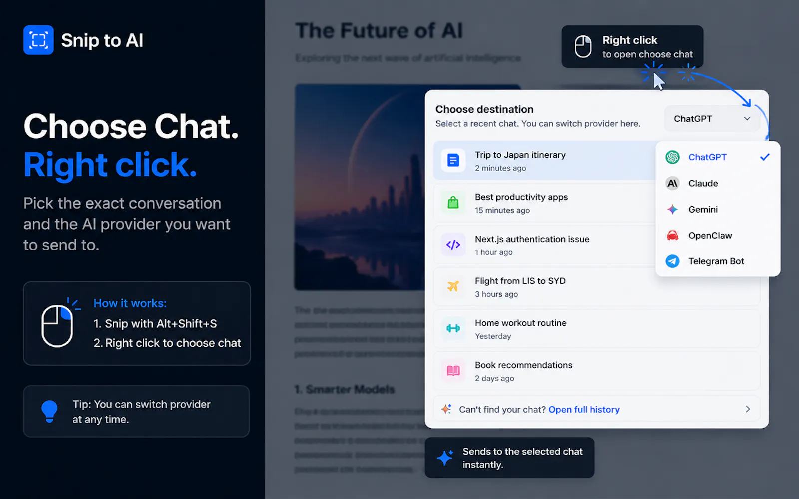Snip to AI screenshot 3