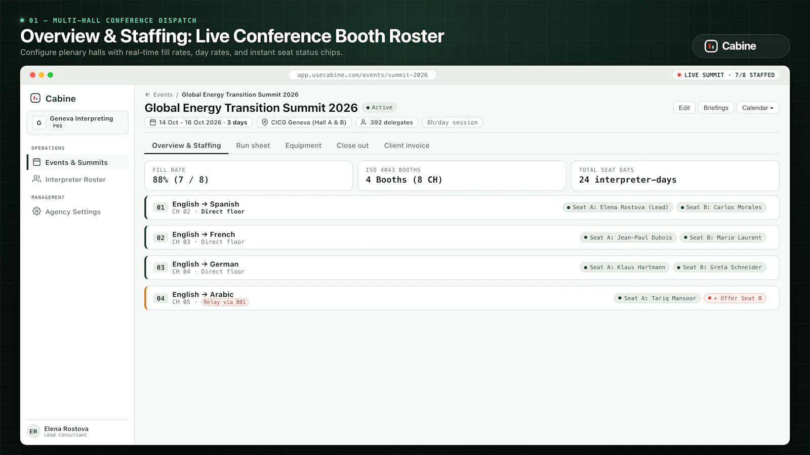 Cabine screenshot 2