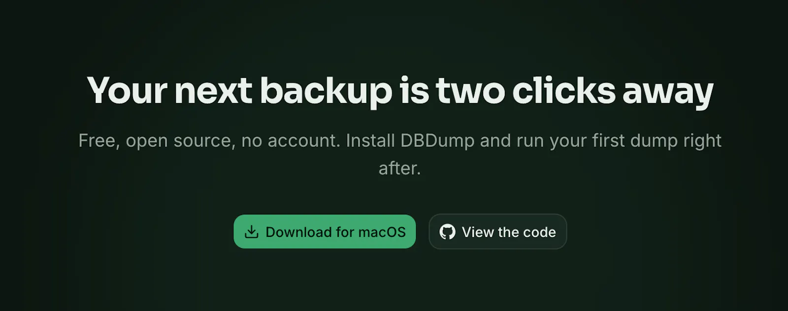 DBDump screenshot 4