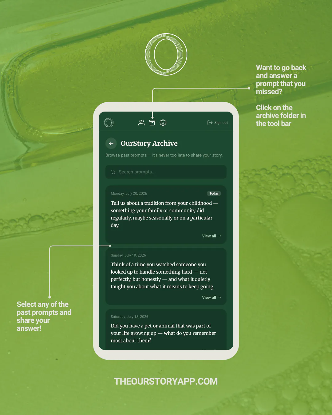 The OurStory App gallery image
