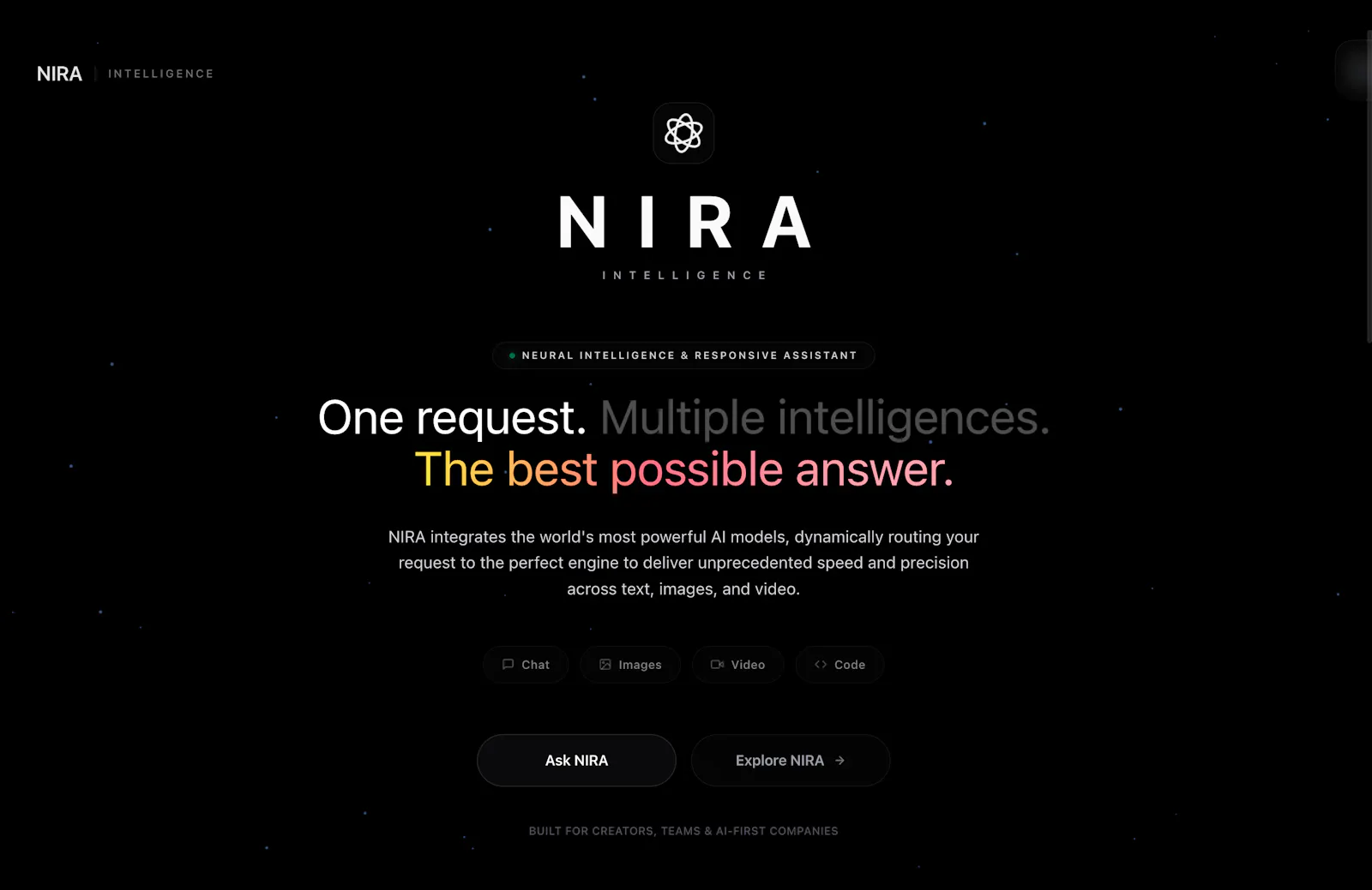 NIRA screenshot 2