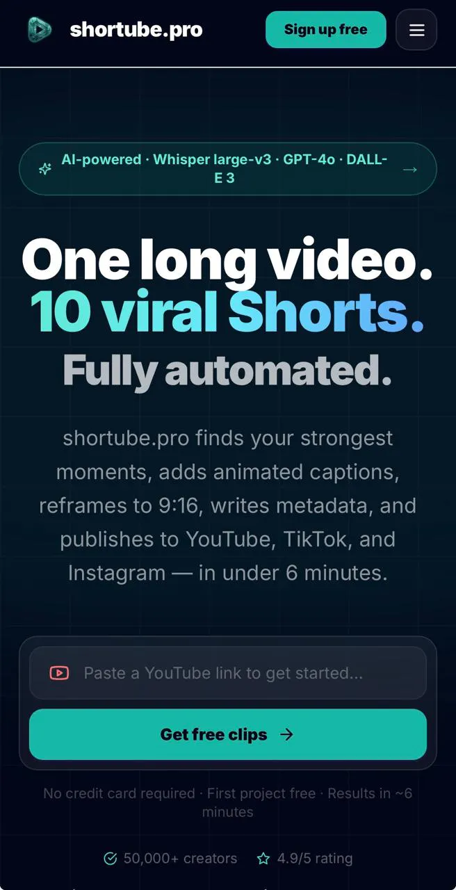 Shortube.pro gallery image