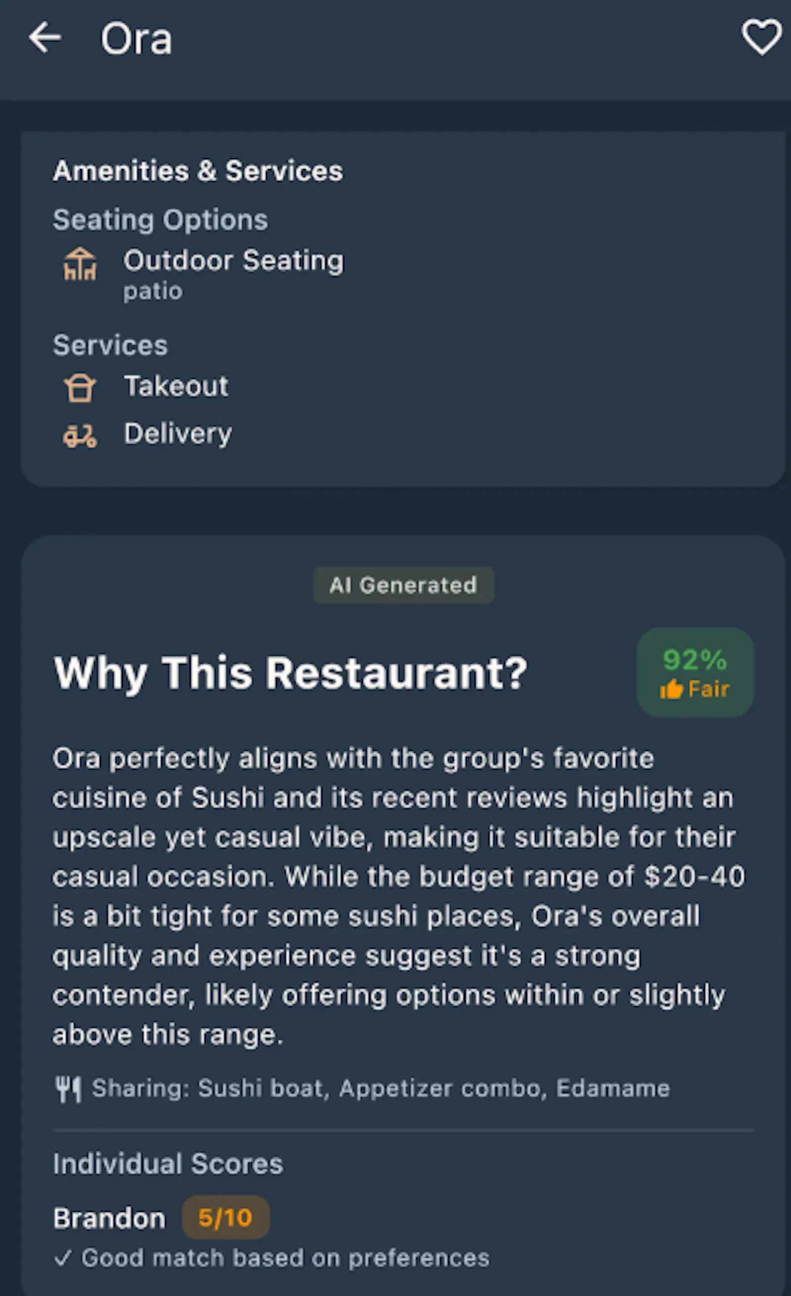 Pixx AI Restaurant Picker for Groups.  screenshot 4