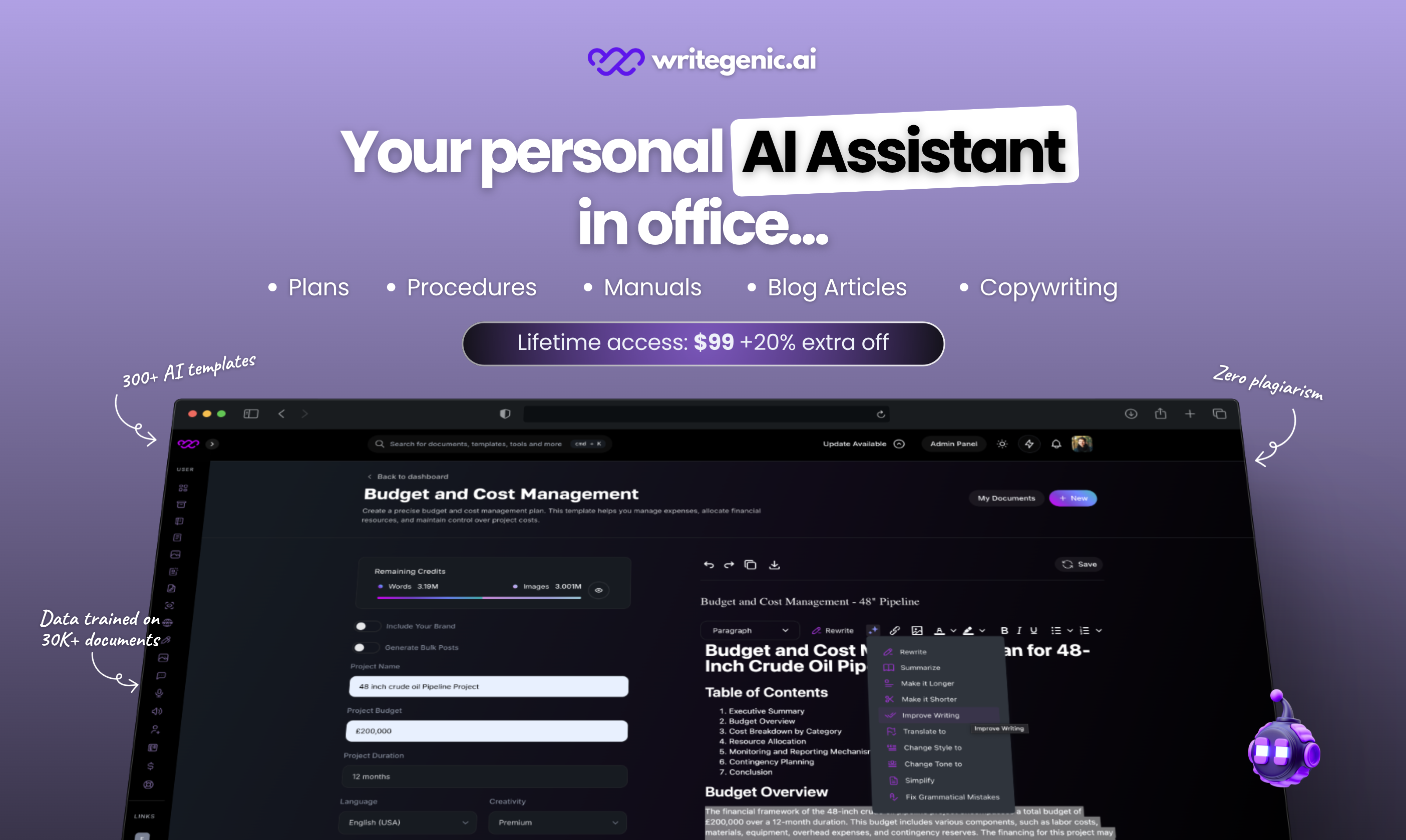WriteGenic Ai - Generieren Sie Dokumente in voller Länge in Sekunden mit AI Medien 12