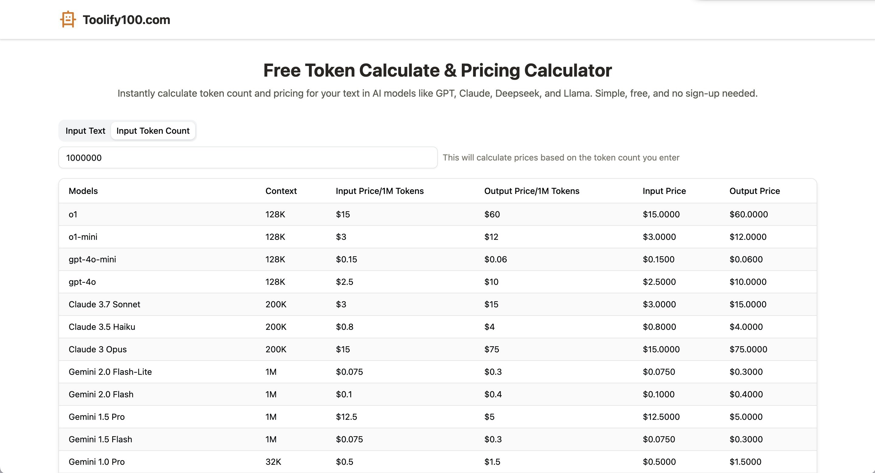 Free Token counter gallery image