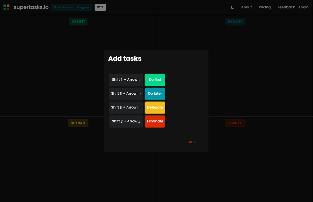 startuptile Supertasks.io-Quick Decision Making Tool