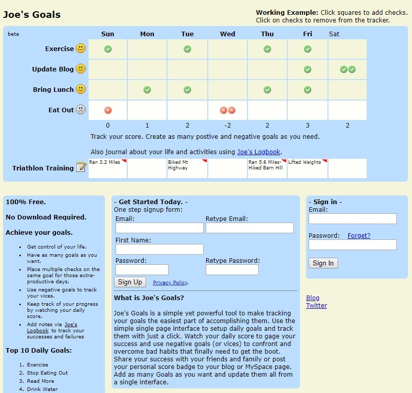 Joe's Goals gallery image