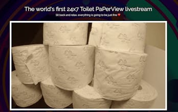 World's first toilet paper livestream gallery image