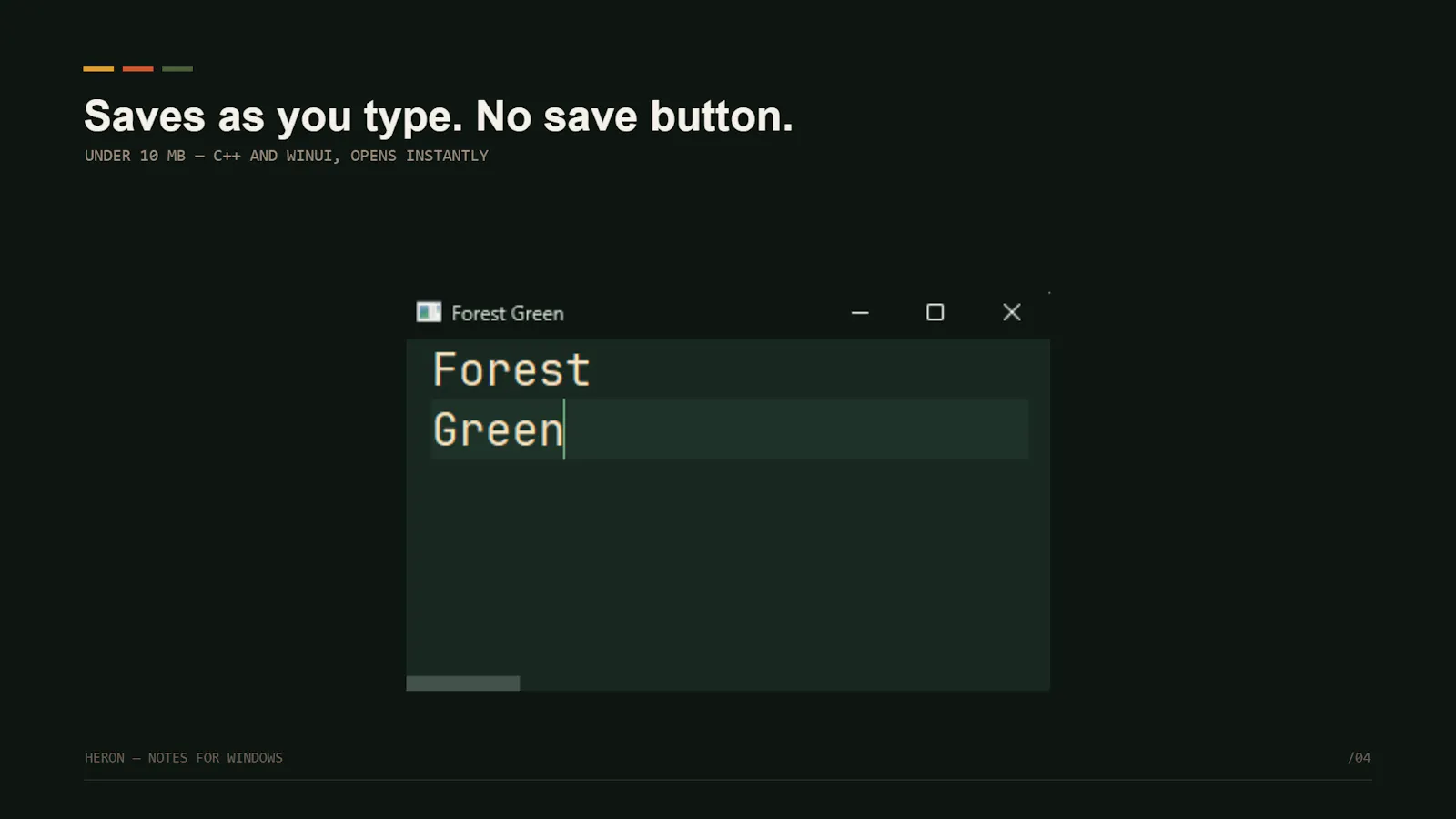 Heron screenshot 4