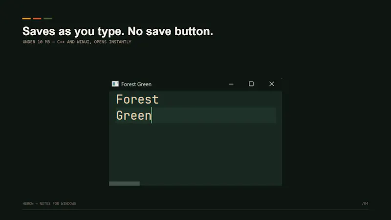 Heron screenshot 4