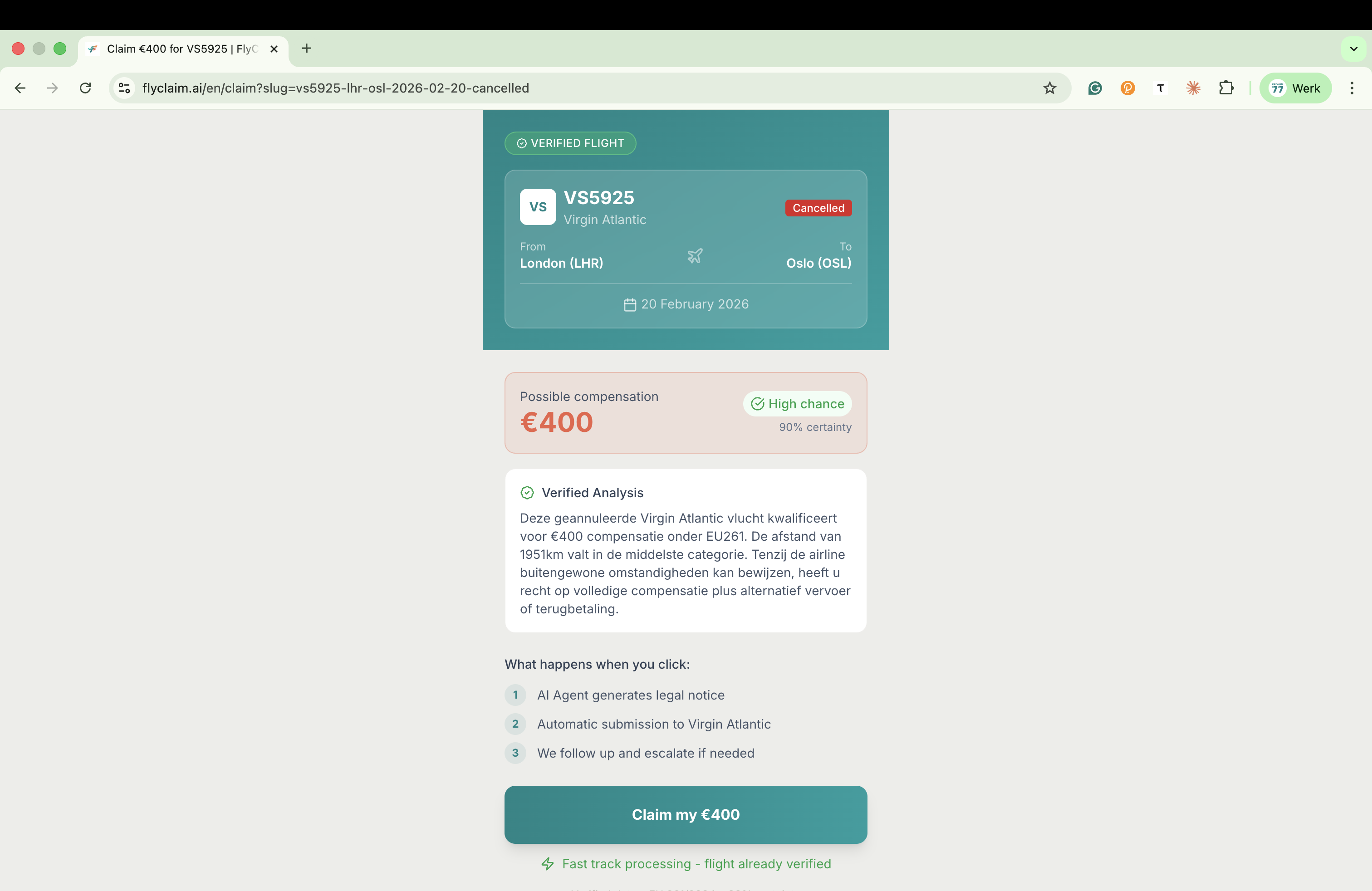 FlyClaim.AI - Screenshot 5 showing product features and functionality