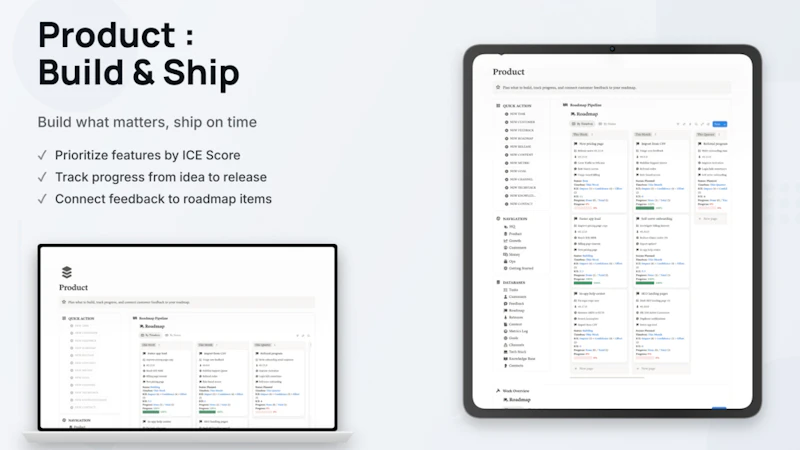 Solo SaaS Founder OS screenshot 3