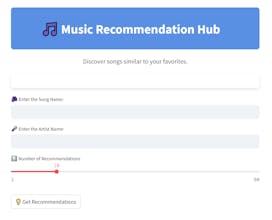 Music Recommendation Hub gallery image