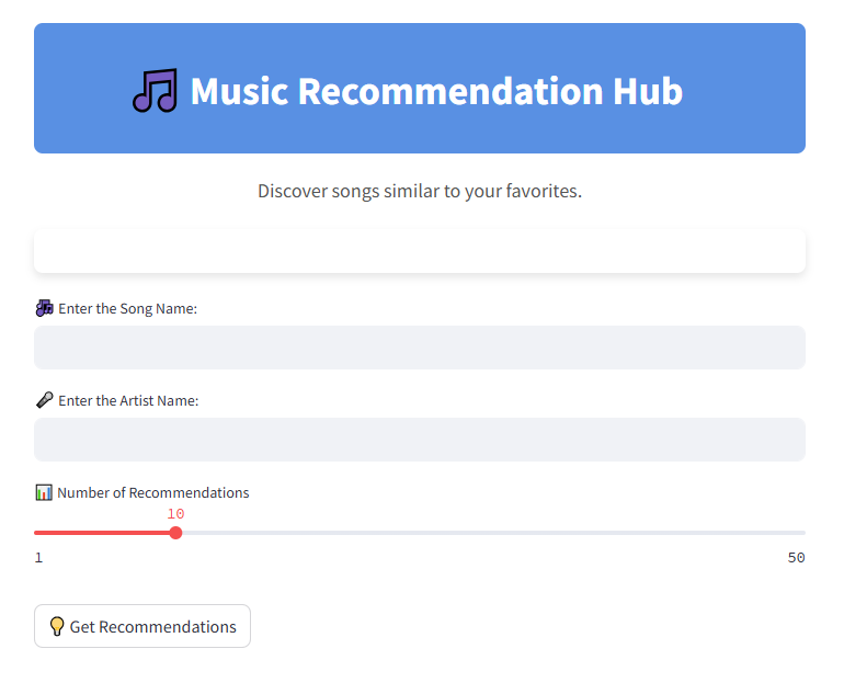 Mídia 1 de Hub de recomendação musical