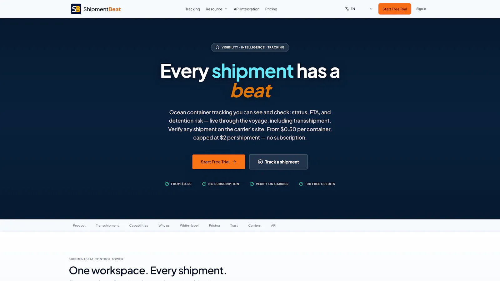 ShipmentBeat screenshot 2