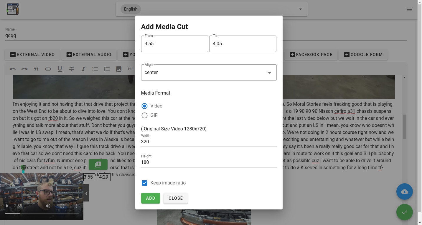 Video2Post gallery image