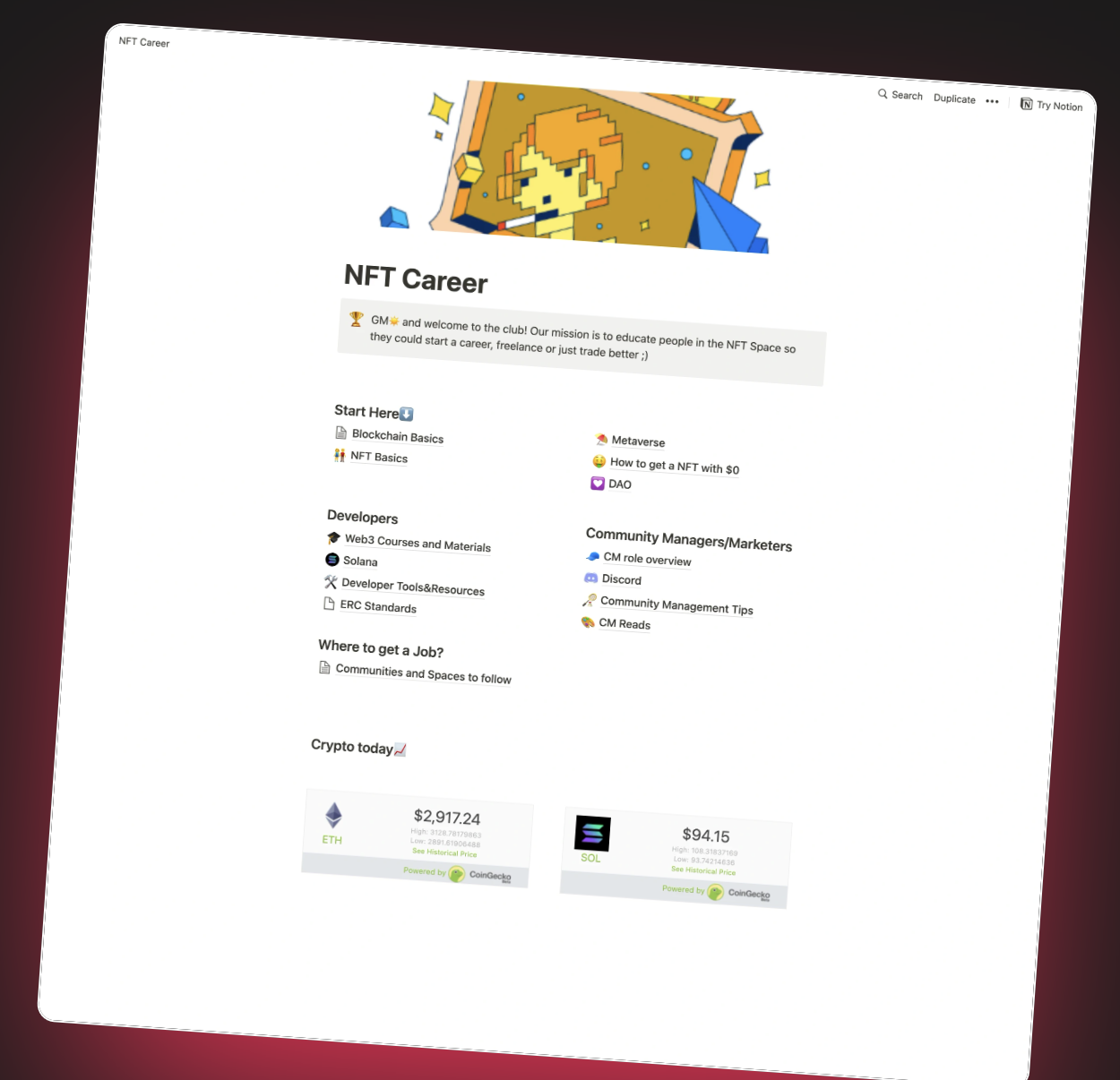 NFT Career gallery image