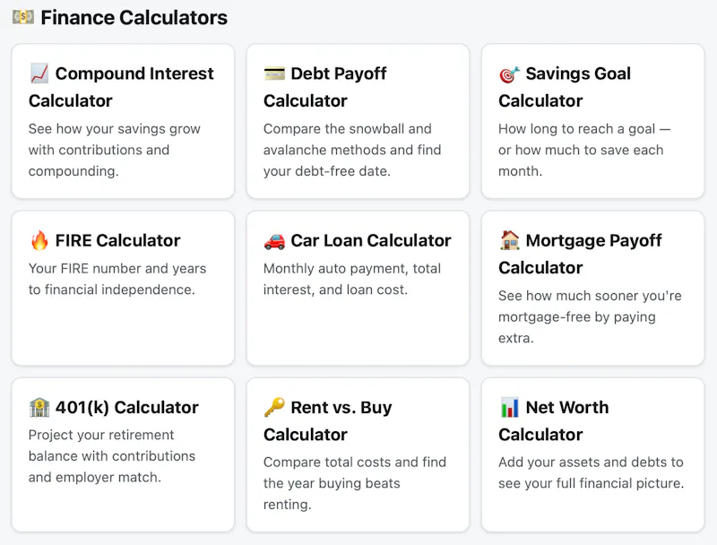 MoneyCal screenshot 1