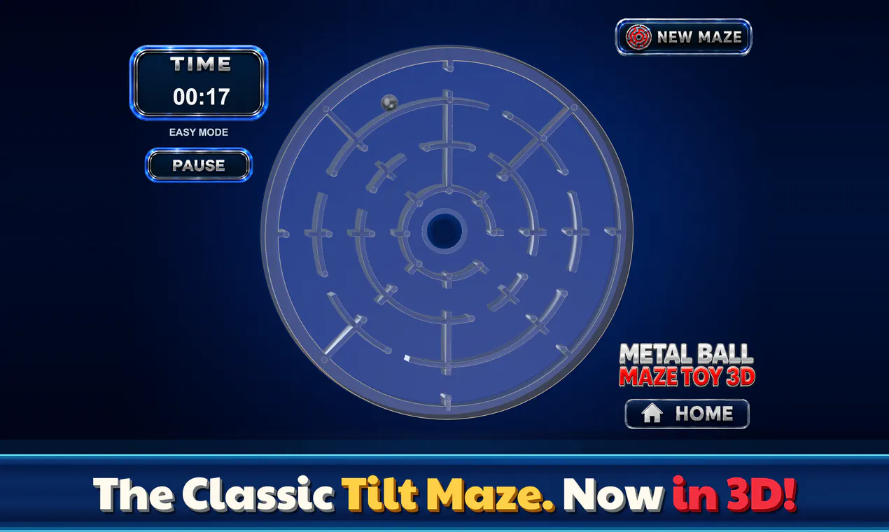 Metal Ball Maze Toy 3D gallery image