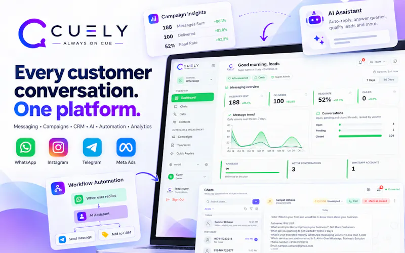 Cuely – AI Omnichannel Business Platform screenshot 1
