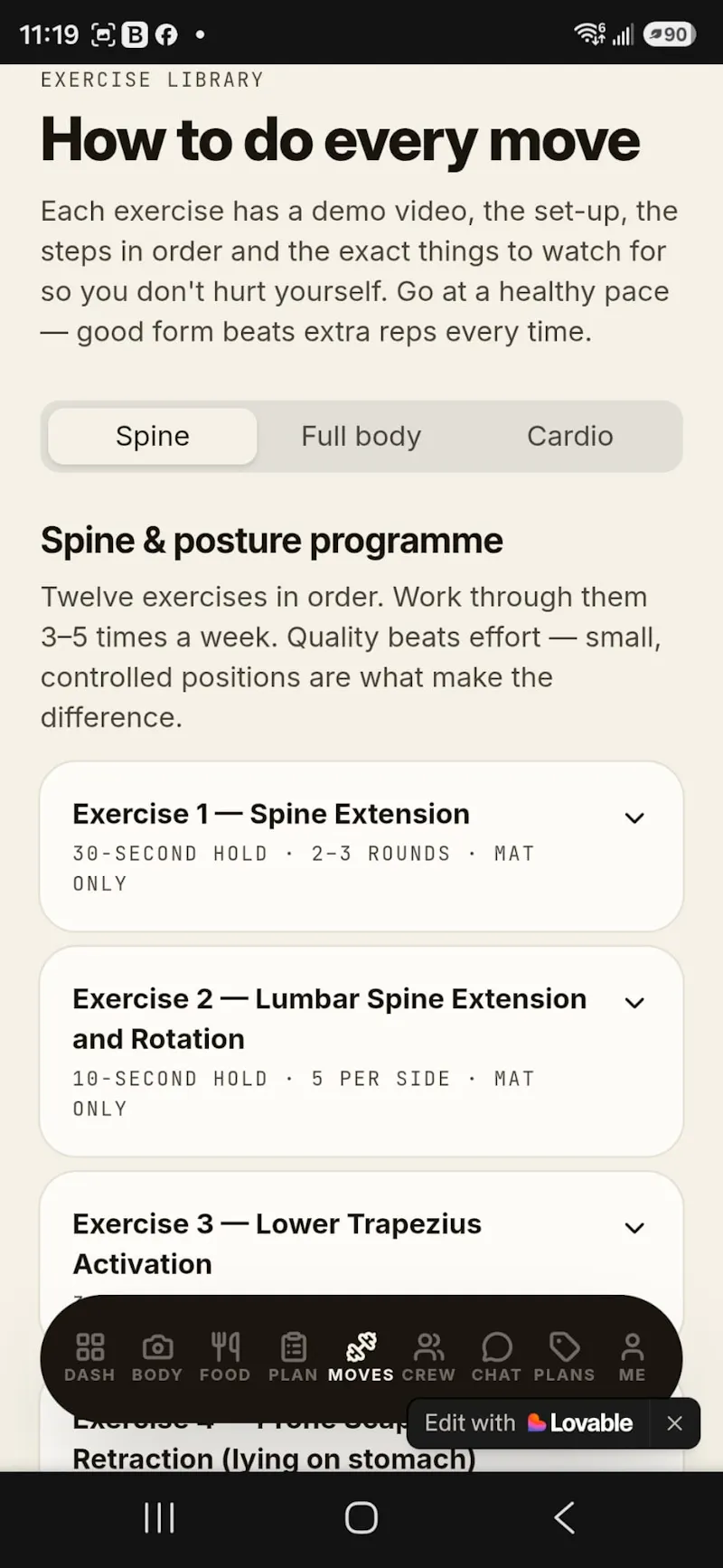 Spine & Full Body Fitness screenshot 5