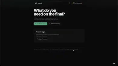 GradeHQ β What do you need on the final? gallery image