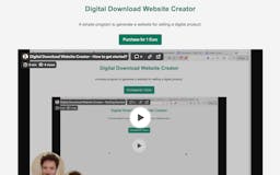 Digital Download Website Creator media 2