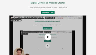 Digital Download Website Creator gallery image