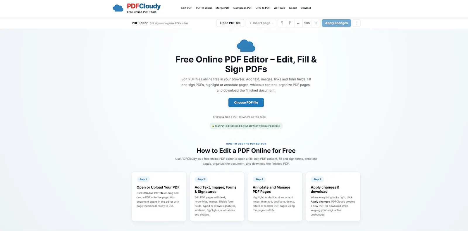 PDFCloudy screenshot 2