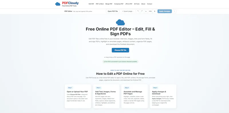 PDFCloudy screenshot 2