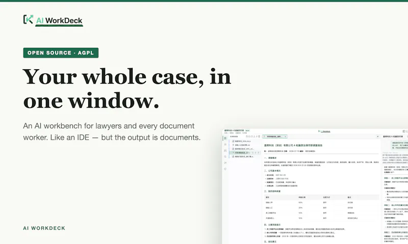 AI WorkDeck screenshot 1