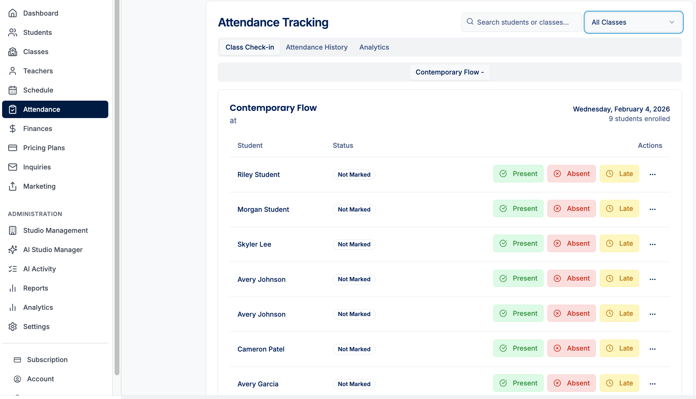 VuStudio Dance+Fitness Studio Management gallery image