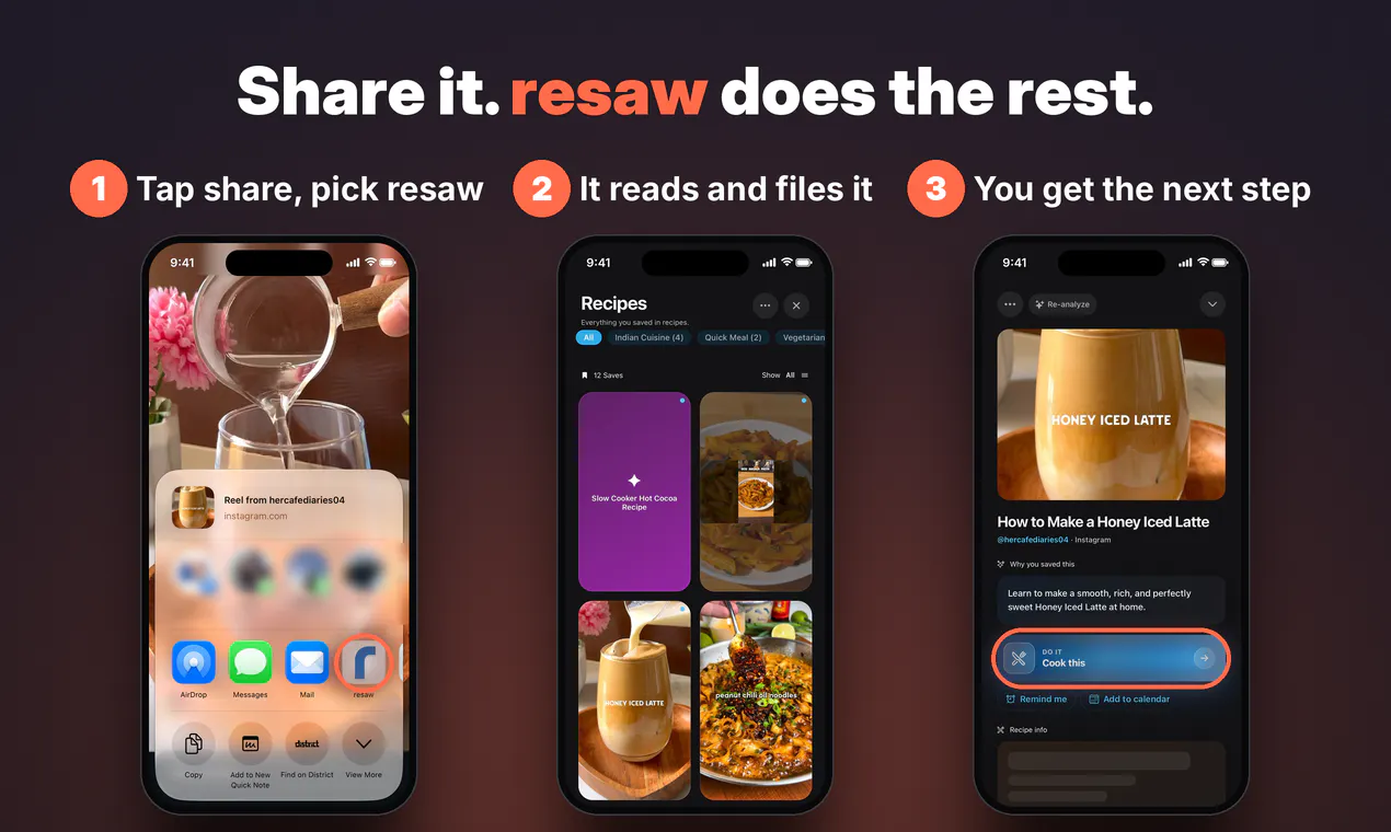 resaw: Organize Saved Posts gallery image