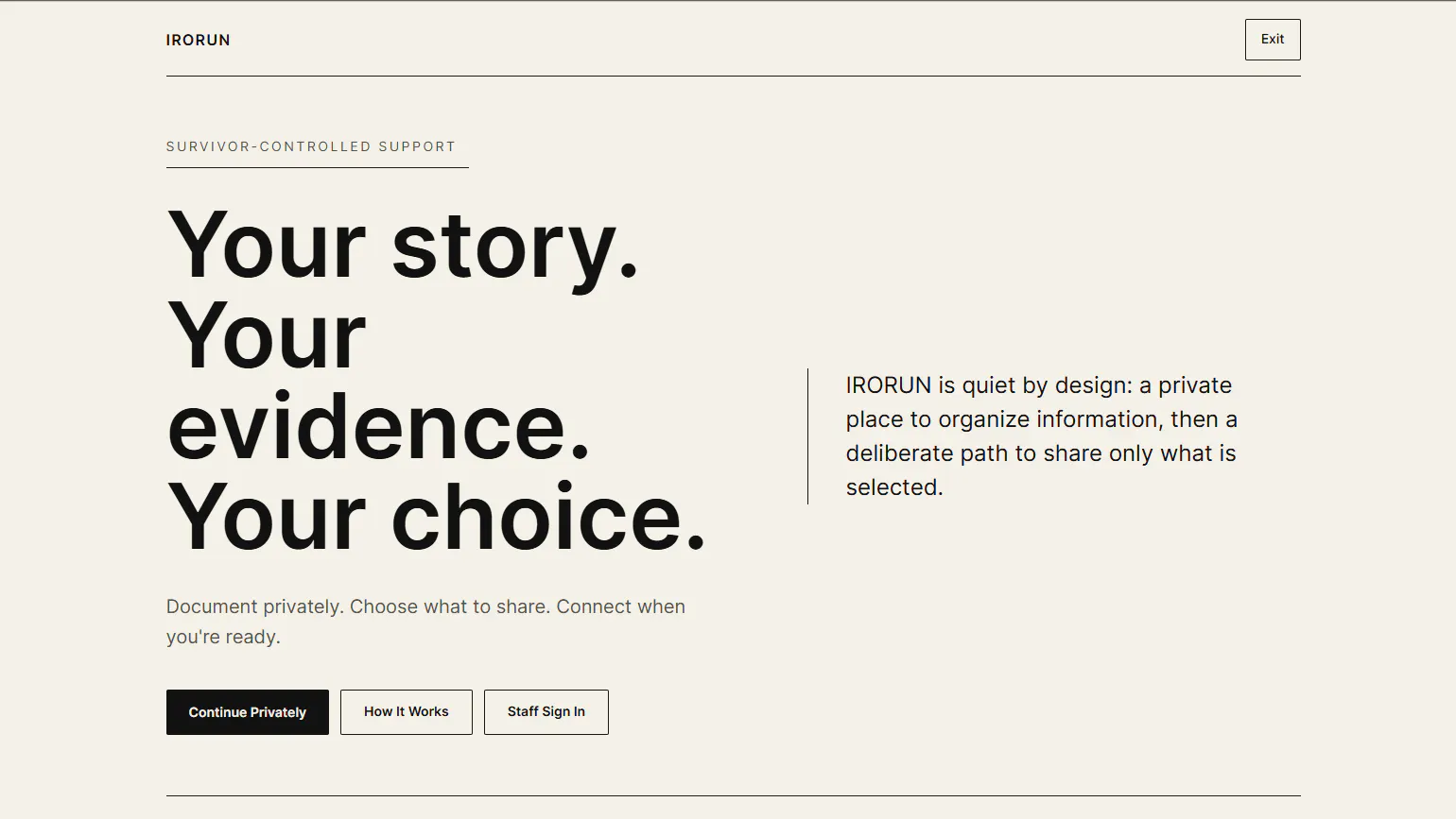 IRORUN product banner