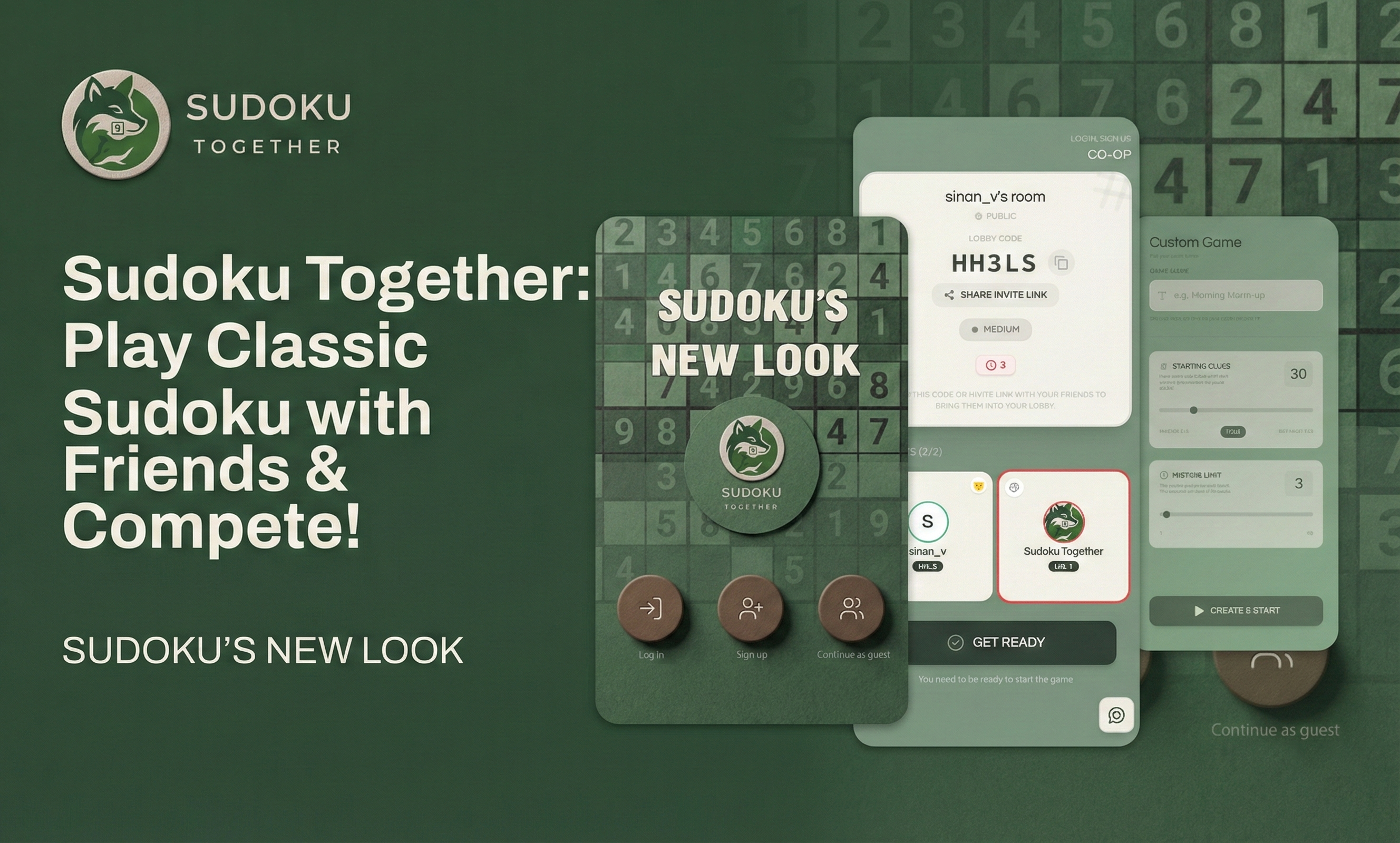Sudoku Together - Main product screenshot demonstrating key features and user interface
