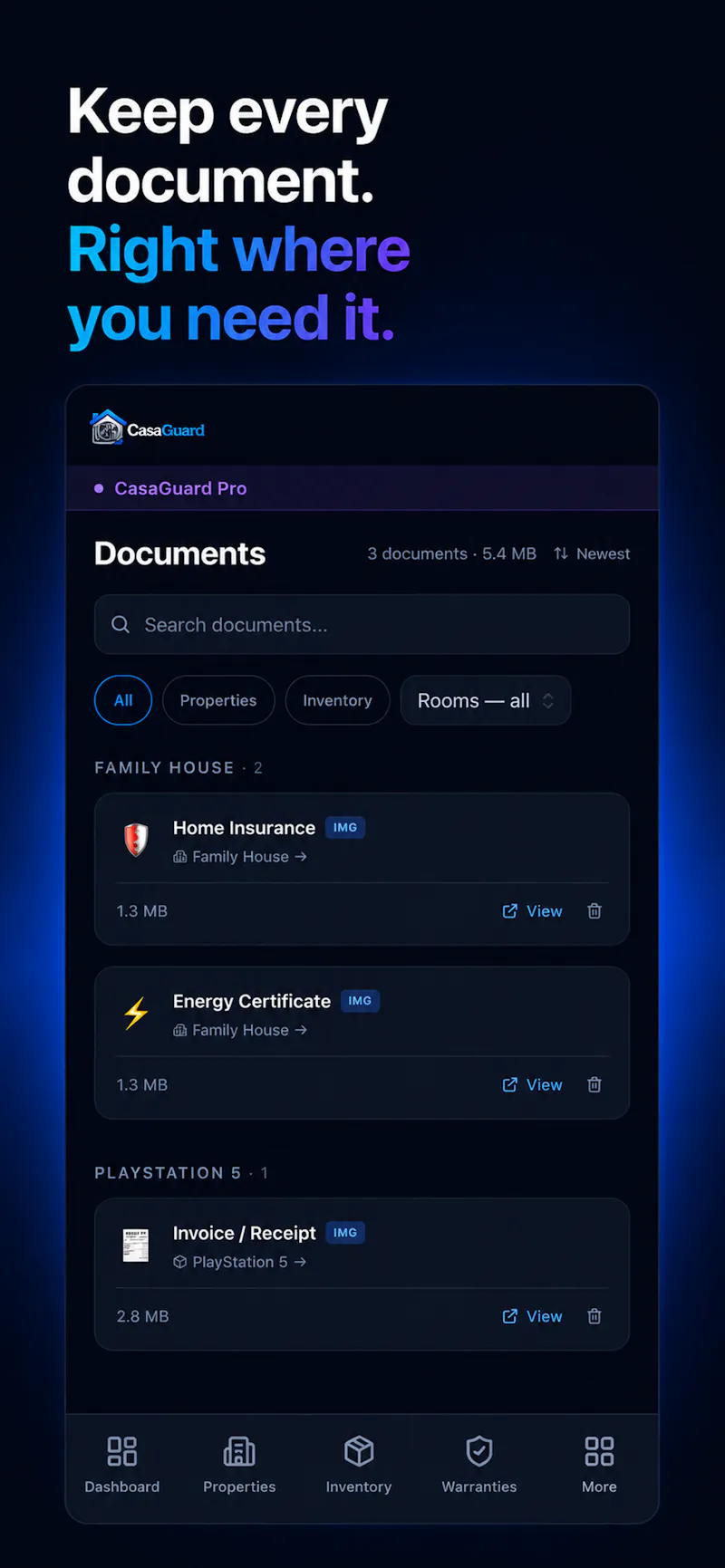 CasaGuard screenshot 2