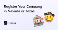 Incorporate in Nevada or Texas