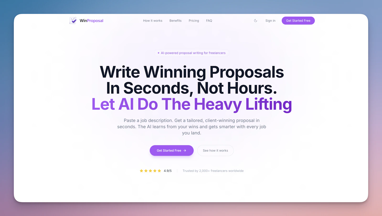 WinProposal screenshot 1