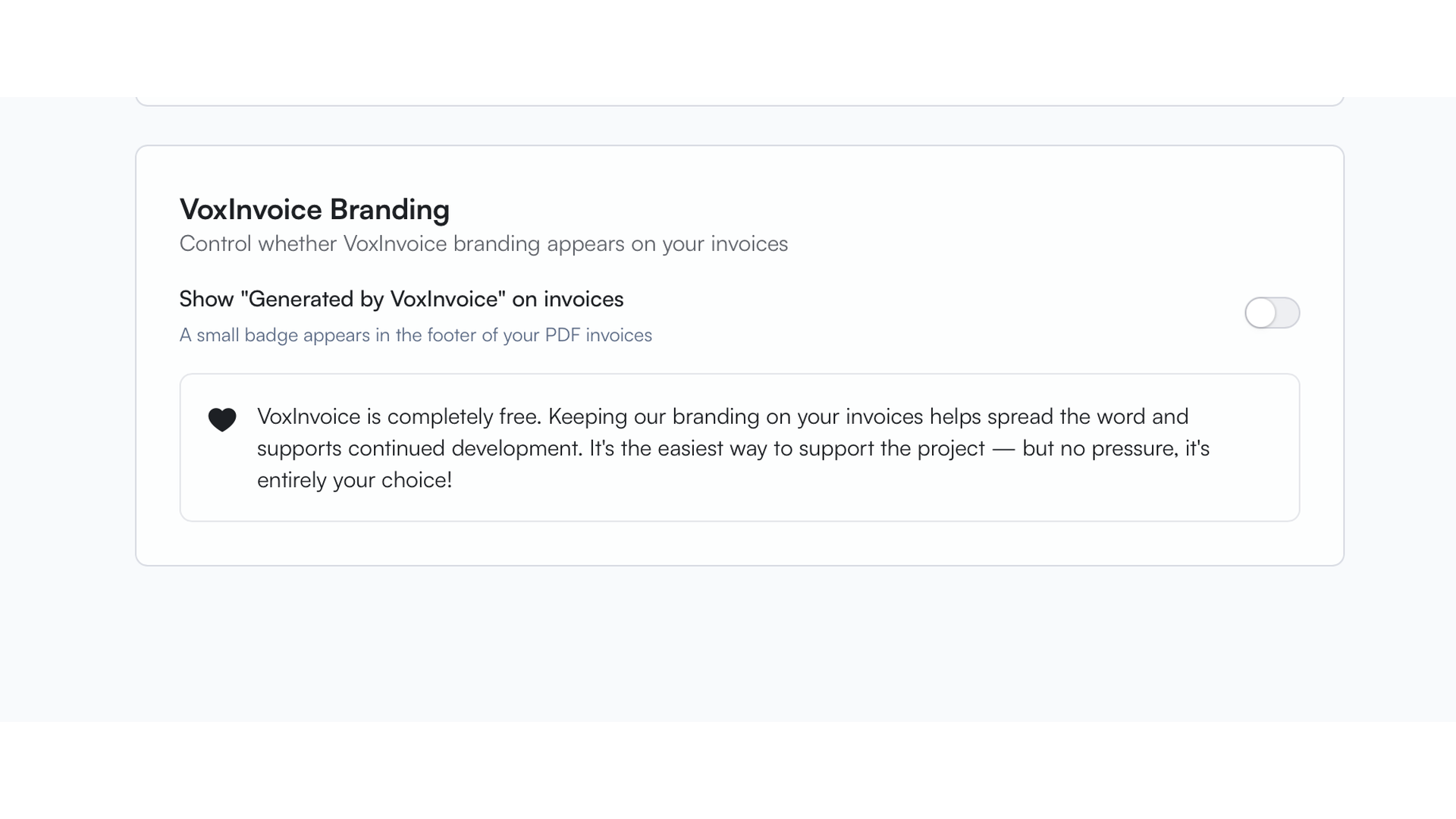 VoxInvoice gallery image